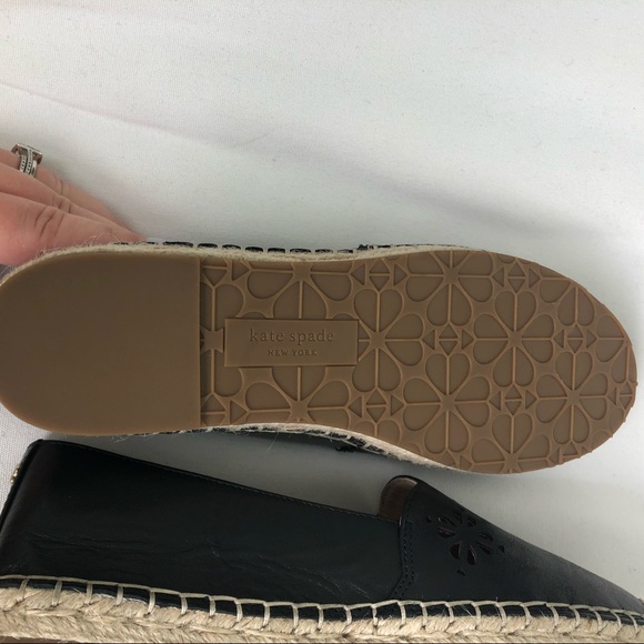 Kate Spade Gillian Black Espadrille Slip On Shoes - Picture 6 of 8